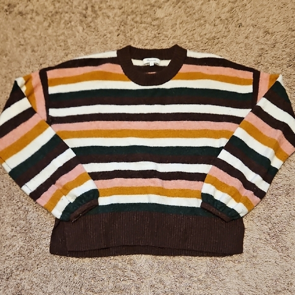 Madewell Striped Payton Pullover Sweater - Picture 3 of 8